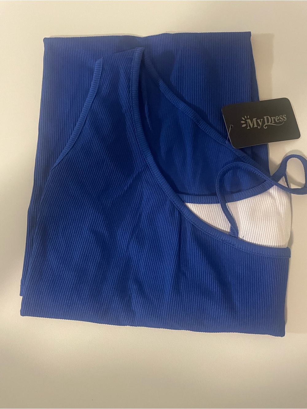 Women's Ribbed Tank Top - Royal Blue